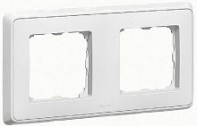 Рамка горизонтальная Legrand Cariva 2-м. белый картинка